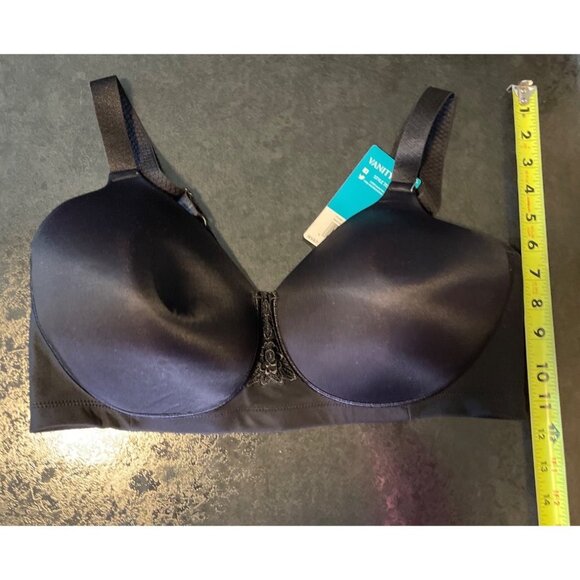 Vanity Fair NWT Black Full Figure Beauty Back Bra Sz 40DD - Picture 6 of 10